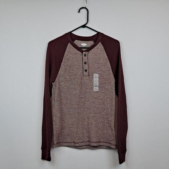 Old Navy Mens henley sweater  NWT - Picture 1 of 9